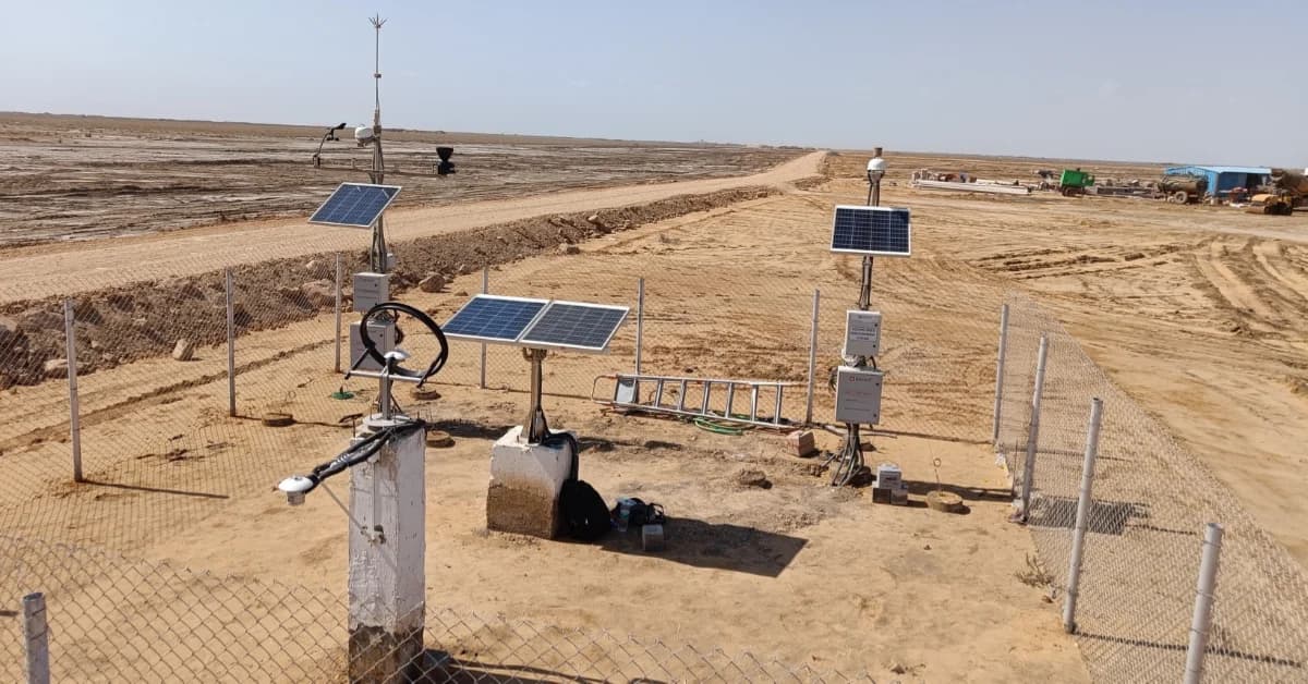 Solar Weather Monitoring Station at Khavada Gujarat